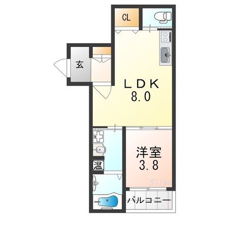 浅香山駅 徒歩10分 3階の物件間取画像